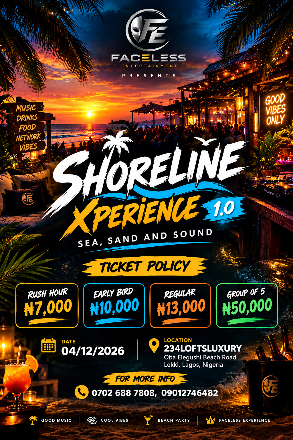 SHORELINE XPERIENCE 1.0: SEA,SAND and SOUND.