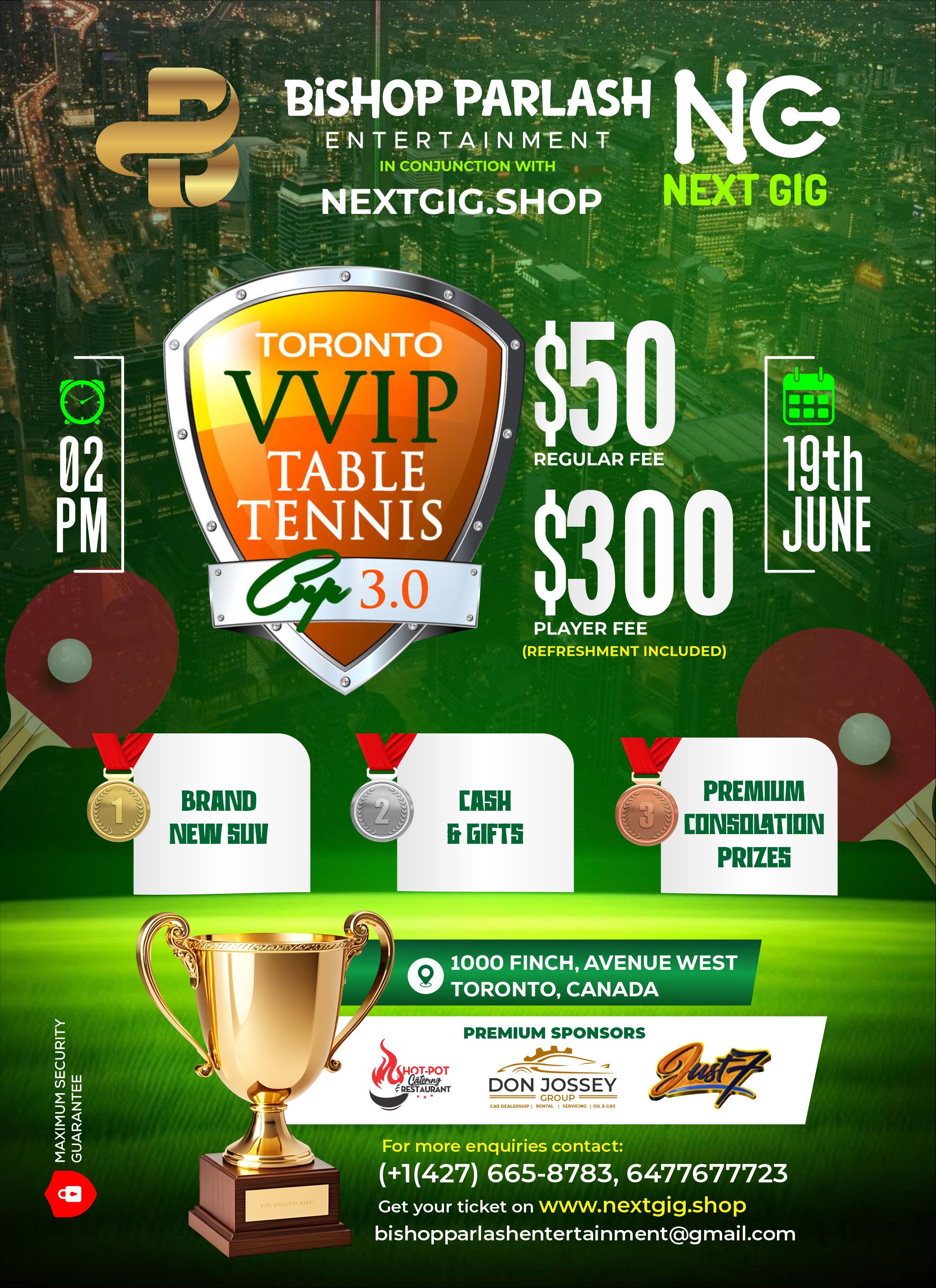 TORONTO VVIP TABLE TENNIS 3.0